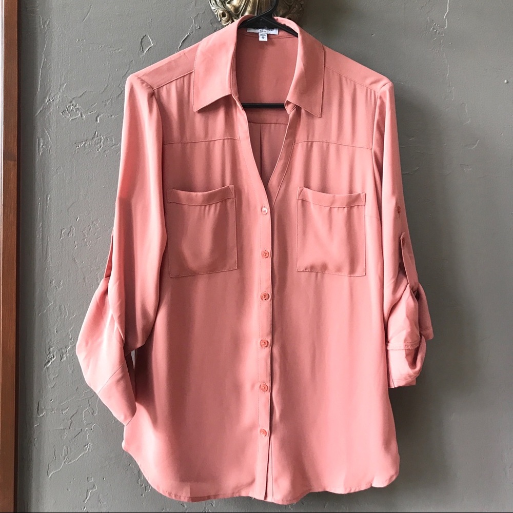 Express Portofino slim fit blouse